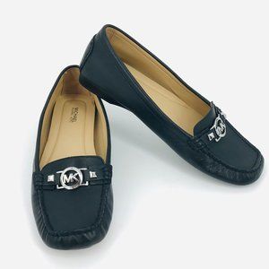 MICHAEL KORS SIGNATURE LEATHER LOAFERS SZ 9